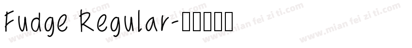 Fudge Regular字体转换